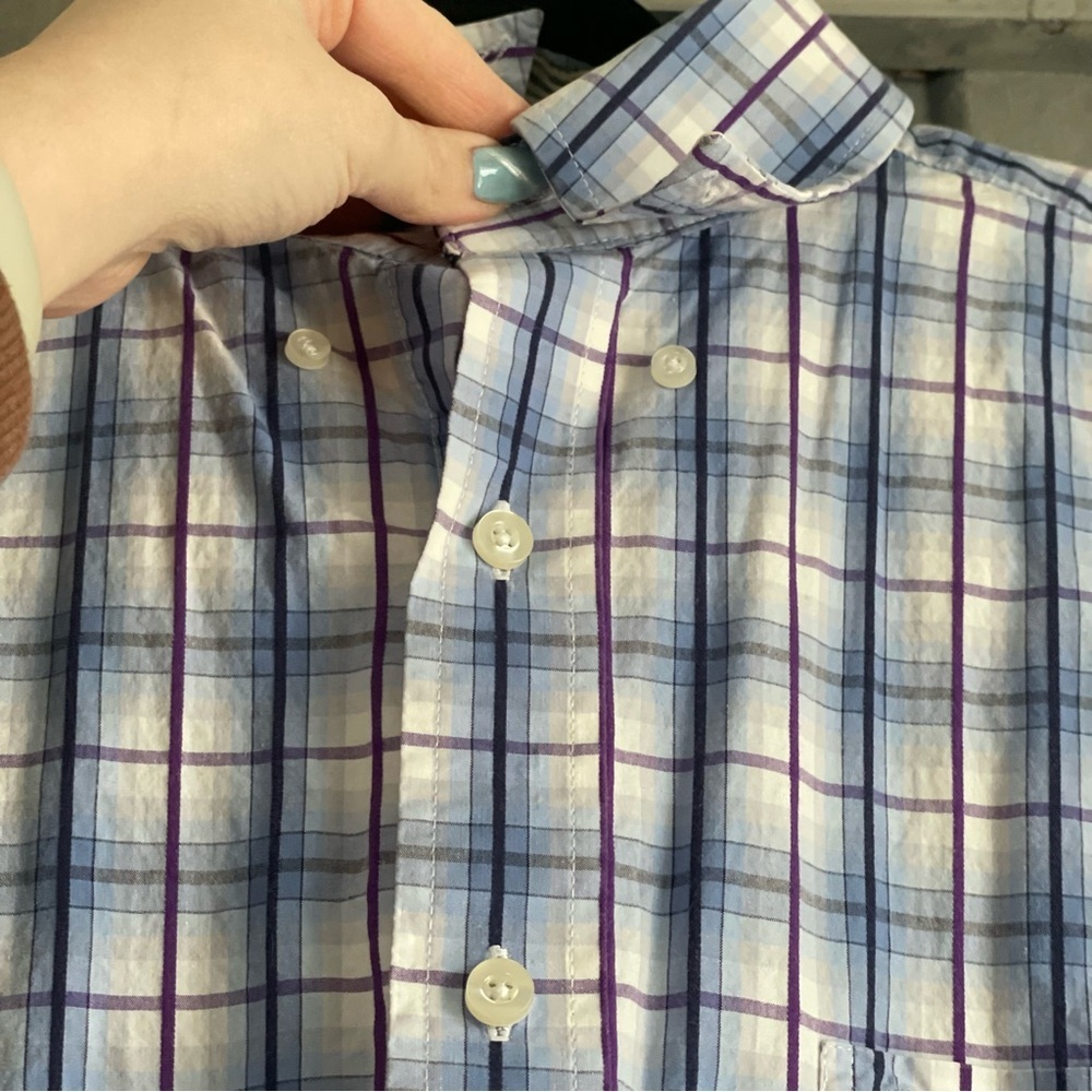 George Strait Cowboy Cut Collection by‎ Wrangler button down large 100% cotton - Picture 5 of 6